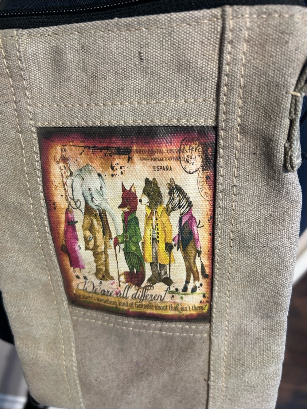 Women’s Vintage Addiction canvas crossbody purse. New with tags. - Picture 6 of 8